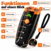 Ultraschall Hundetrainer mit LED-Licht – 4 Modi, USB-C, 1000 mAh, wiederaufladbar