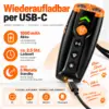 Ultraschall Hundetrainer mit LED-Licht – 4 Modi, USB-C, 1000 mAh, wiederaufladbar