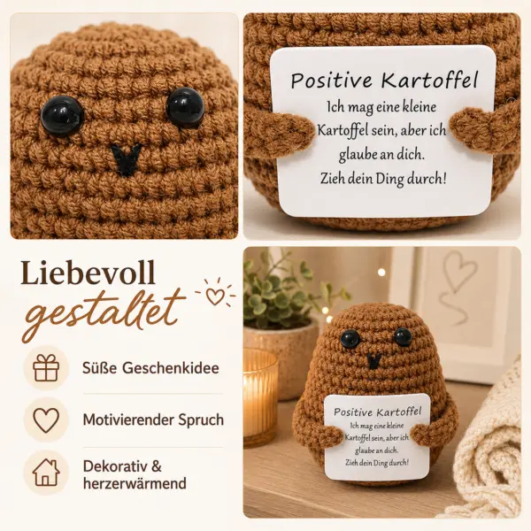 Positive Kartoffel gehäkelt – kleiner Mutmacher