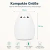 LED Katzenlampe Nachtlicht – süße Kinderlampe mit warmweißem Licht & Farbwechsel