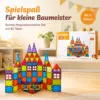Magnetbausteine Set 82-teilig für Kinder ab 3 Jahren – Magnetische Bauklötze