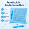 Magnetische Zeichentafel für Kinder mit Stahlkugeln & Magnetstift – Lernspielzeug zum Schreiben, Malen und Üben