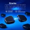 Magnetspiel – Magnetisches Strategiespiel für 1–4 Spieler mit starken Magneten, Spielseil & Aufbewahrungsbeutel – Denkspiel für Kinder & Erwachsene