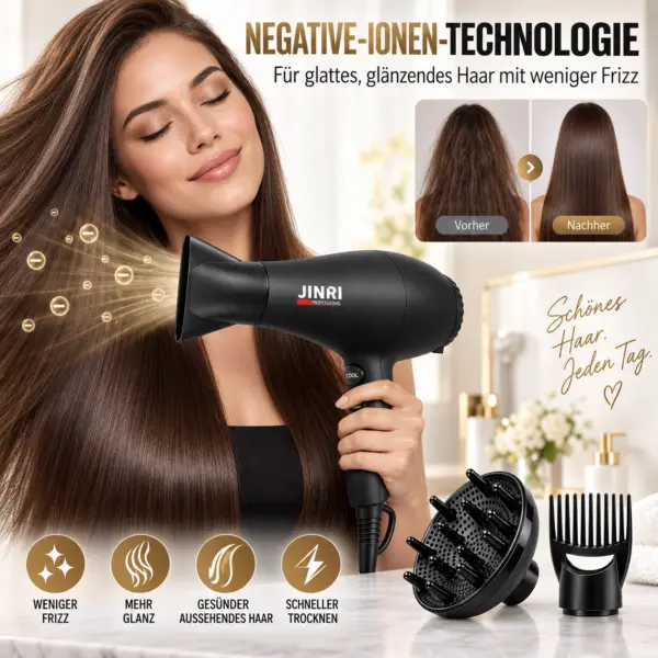 Professional Haartrockner – Leistungsstark, Ionen-Technologie & Profi-Design