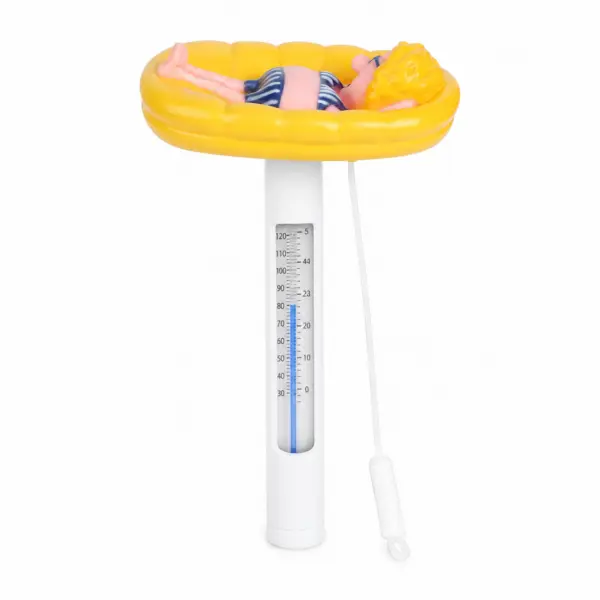 Schwimmendes Poolthermometer mit Celsius- und Fahrenheit-Anzeige