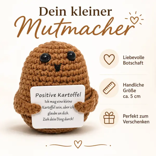 Positive Kartoffel gehäkelt – kleiner Mutmacher