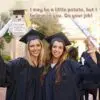 Positive Kartoffel mit Abschlussmütze – kleines Motivationsgeschenk für Schüler, Abiturienten & Studenten