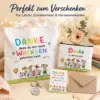 5-teiliges Geschenkset für Lehrer-in & Erzieher-in – Tragetasche 40 × 38 cm, Mäppchen 24 × 18 cm, Karte, Umschlag & Schlüsselanhänger