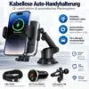 Wefunix 15W Wireless Auto Handyhalterung mit Schnellladefunktion