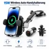 15W Wireless Auto-Handyhalterung mit Schnellladefunktion – automatische Klemmarme & 270° Verstellung