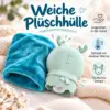 Kompakter Handwärmer mit Plüschhülle – wiederverwendbarer Wärmer im süßen Hirsch-Design