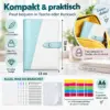 budgetordner-a6-kompakt-fuer-unterwegs A6 Budgetordner Set mit Umschlägen & 30 Etiketten – Budgetplaner für Cash Stuffing & Sparziele