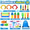 38-teiliges Tauchspielzeug-Set für Kinder – bunter Unterwasserspaß für Pool & Schwimmbad