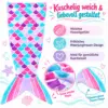 meerjungfrauen-decke-kuschelig-weich-flossen-design Meerjungfrauen-Decke für Kinder – kuschelige Flossen-Decke in Rosa, Türkis & Lila