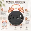 Retro Doppelglocken-Wecker in Rose-Gold – klassisches Design trifft modernen Wohnstil
