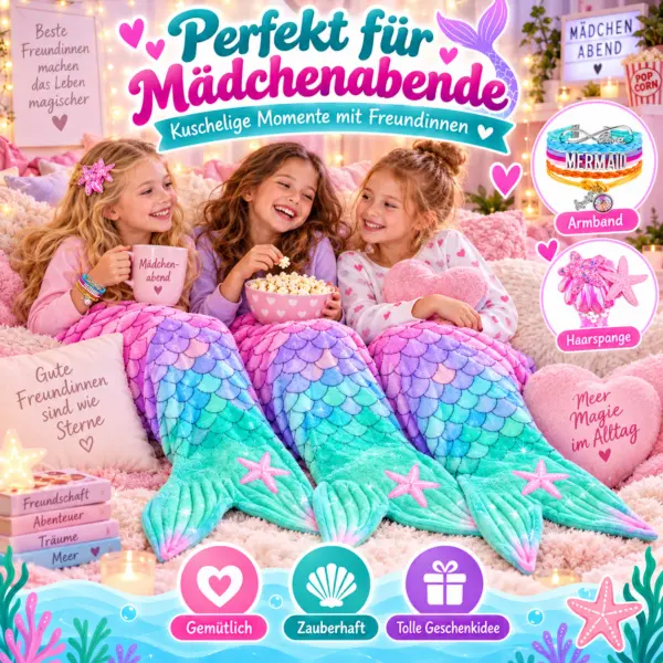 Meerjungfrauen-Decke für Kinder