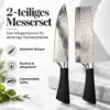 2-teiliges Küchenmesserset aus Edelstahl – scharf, rostfrei & vielseitig