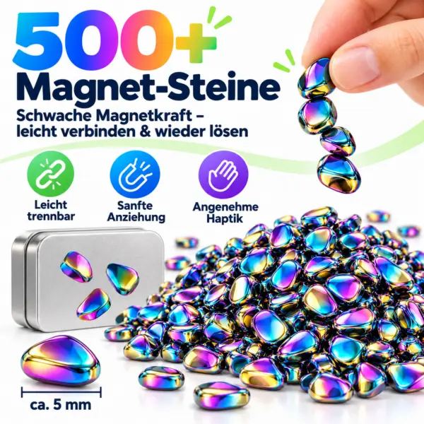 500-magnet-steine-regenbogen-fidget-spielzeug Magnetisches Fidget Spiel