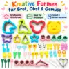 54-teiliges Sandwich Cutter Set für Kinder – Ausstechformen, Tierpicker & Bento-Zubehör für kreative Brotdosen