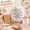 besonderes-geschenkset-fuer-frauen-mit-karte-und-umschlag Geschenkset für Frauen – Tasche, Notizbuch, Glücksstift, 2 Anhänger & Grußkarte