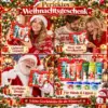 Weihnachtliches Handpflege Set 8-teilig – 4 Handcremes & 4 Lippenpflege im Geschenkset