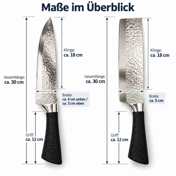 2-teiliges Küchenmesserset aus Edelstahl – scharf, rostfrei & vielseitig