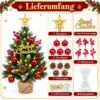 Mini Weihnachtsbaum Maße Mini Weihnachtsbaum Maße: Höhe ca. 57 cm, Breite ca. 33 cm, Nadellänge 2 cm
