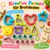 54-teiliges Ausstechformenset für Kinder – Tierpicker & Bento-Zubehör für kreative Brotdosen