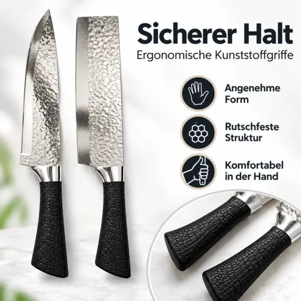 2-teiliges Küchenmesserset aus Edelstahl – scharf, rostfrei & vielseitig