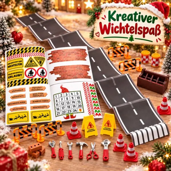 Wichtelbaustelle Wichtelspaß Kreativer Wichtelspaß mit Wichtelbaustelle und Straßenaufkleber