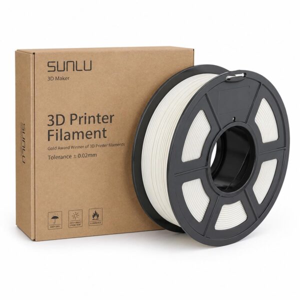 03dbdd747ca3bc872391875bd7444d5c.jpg SUNLU 3D Drucker Filament ABS 1,75 mm Cremeweiß/White, 1 kg Spule, Toleranz ±0,02 mm, 3D Printer Filament für FDM 3D Drucker