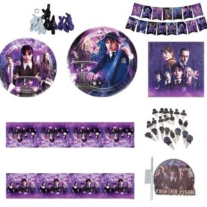 Wednesday Addams Party Deko Set – 97-teiliges Geburtstagsset