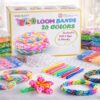 07cfde38e7e1d3584067dbba616dcd37-1.jpg Loom Bands Set 12750-teilig, 26 Farben, inklusive 500 Clips & 6 Häkelnadeln – Kreativset für Armbänder, Ringe und DIY Schmuck