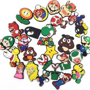 39 Stück Schuhdeko im Super-Mario-Design – bun