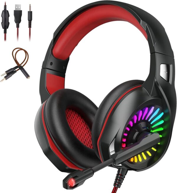 Gaming Headset – Klarer Sound, RGB-Licht & Noi