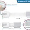 222830665c56bb92954ca3ca6cbdbcdc.jpg Kindersicherung für Schränke und Schubladen 8 Stück – flexible Sicherheitsverschlüsse mit 3M-Klebepad – Babyschutz für Möbel, Geräte