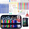 246991b00a84961a2295b02100a0b4e0.jpg 82-teiliges Häkelnadel Set mit Etui