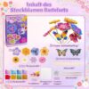 31b15ab909994b1c0ac7020664088dfe.jpg Bastelset Kinder Blumenstrauß DIY – Kreativset mit 8 Blumen, 2 Schmetterlingen, Holzstäben, Stoffpapier & Lichterkette – Geschenkidee