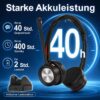 43f79cf0fa0cd82f7ce0d3978f1116e4.jpg Bluetooth Headset mit Mikrofon & Ladestation, kabelloses Büro Headset mit USB Dongle, Bluetooth 5.2, bis zu 40 Std. Akkulaufzeit