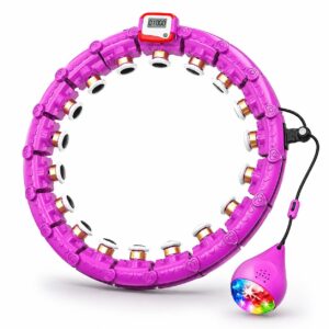 Smart Hula Hoop Reifen in Violett mit Massagek