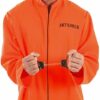 51ETcnm60ZL._AC_SX569_ Gefangenen Kostüm Herren M – Orange Jumpsuit mit Handschellen – Männer Sträflings Kostüm Karneval, Halloween, Motto Party