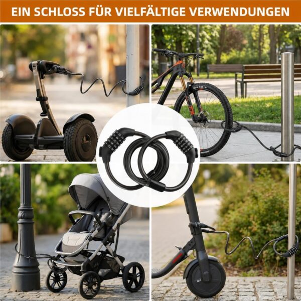 5d3f651365bec7df75463b56e610f438.jpg Fahrradschloss E-Skooterschloss mit 5-stelligem Zahlencode – 110 cm Kabelschloss