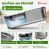 6cc5317b9cfc63f815b6b56bee3f7766.jpg VITCOCO Lunchbox Edelstahl 1200 ml – auslaufsichere Bento Box mit Trennwand, Brotdose für Kinder & Erwachsene