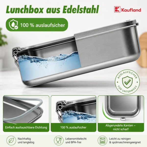 6cc5317b9cfc63f815b6b56bee3f7766.jpg VITCOCO Lunchbox Edelstahl 1200 ml – auslaufsichere Bento Box mit Trennwand, Brotdose für Kinder & Erwachsene