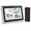 7139f923e50e4eb3e0a4ade4aab22688.jpg Digitale Funk-Wetterstation mit Außensensor – LCD-Touchscreen, Innen- & Außentemperatur, Luftfeuchtigkeit, Wettervorhersage, Funkuhr, Kalender & Frost