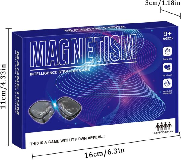 Magnetisches Strategiespiel für Kinder und Erwachsene – Gesellschaftsspiel mit starken Magneten – Denkspiel & Geschicklichkeitsspiel – Familienspiel