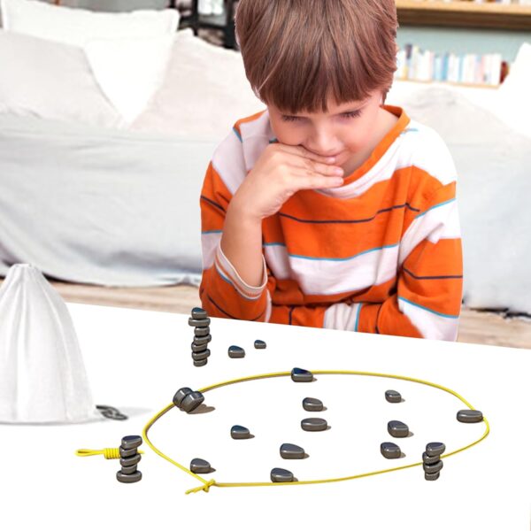 Magnetisches Strategiespiel für Kinder und Erwachsene – Gesellschaftsspiel mit starken Magneten – Denkspiel & Geschicklichkeitsspiel – Familienspiel