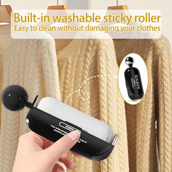 Fusselroller wiederverwendbar – 4-in-1 Fusselentferner für Kleidung, Möbel & Haustiere – Waschbar, langlebig & kompakt - in Weiß