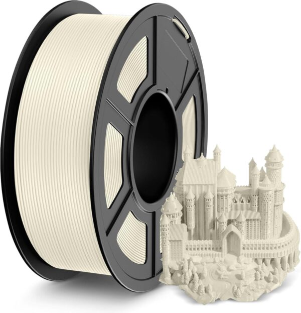 75de5ed5b13ee149a895ba20402d7220-1.jpg SUNLU 3D Drucker Filament ABS 1,75 mm Cremeweiß/White, 1 kg Spule, Toleranz ±0,02 mm, 3D Printer Filament für FDM 3D Drucker