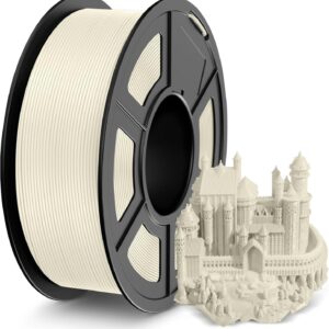 75de5ed5b13ee149a895ba20402d7220.jpg SUNLU 3D Drucker Filament ABS 1,75 mm Cremeweiß/White, 1 kg Spule, Toleranz ±0,02 mm, 3D Printer Filament für FDM 3D Drucker